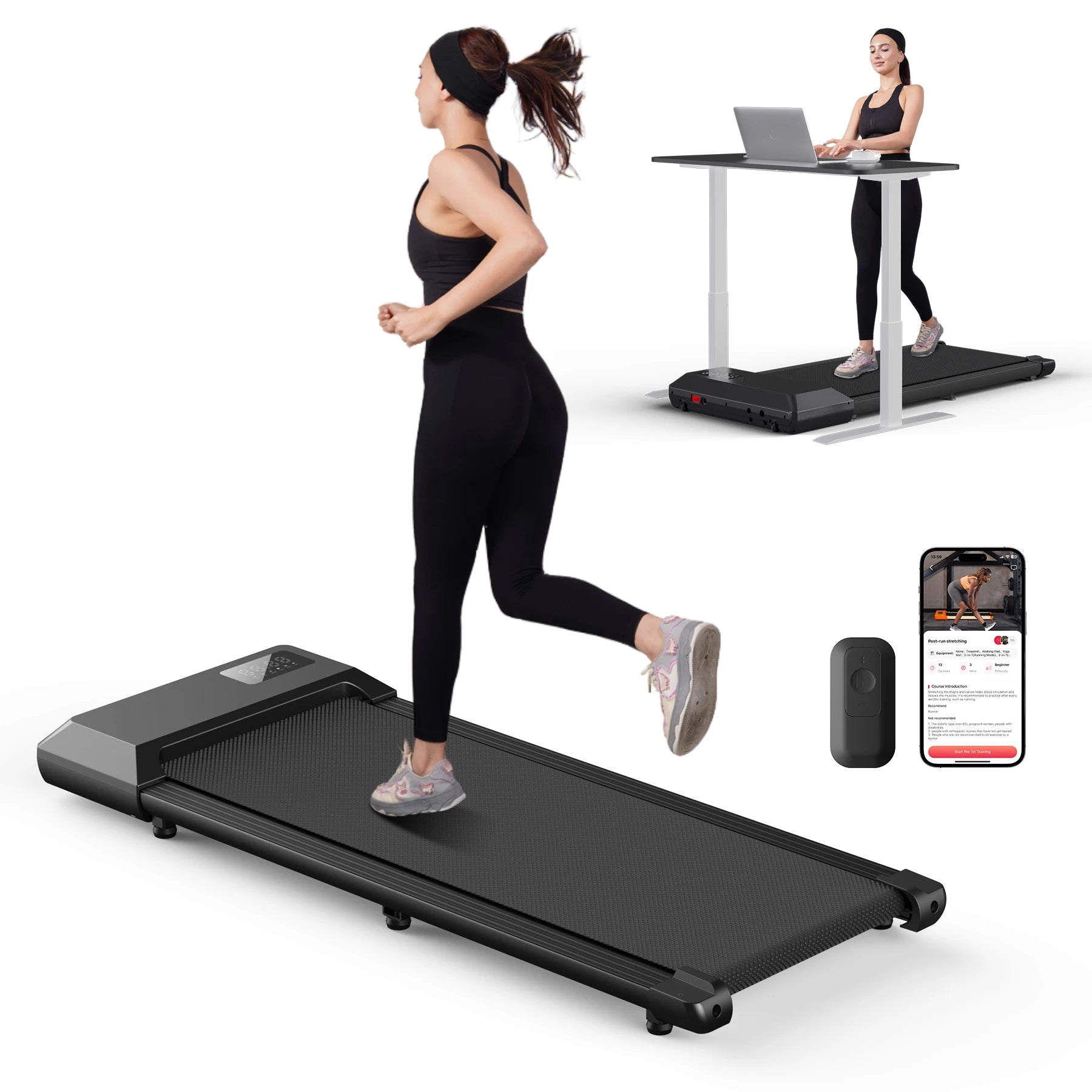 Treadmill for Home 2.5HP, LCD Digital Data Display, 300lb limit