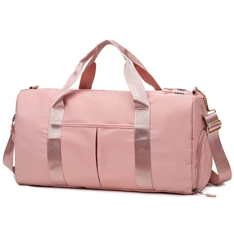 Gym bag Outdoor Waterproof Sports Bags Men Women Training Fitness Travel Handbag Yoga Mat Messenger Bag With shoes Compartment